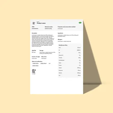 Download product information